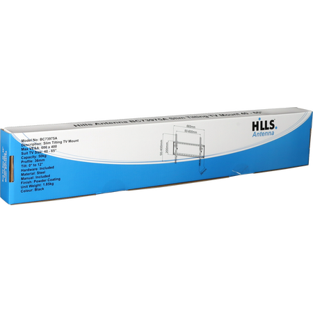 Hills Antenna BC73975A Slim Tilting TV Mount - 40" - 65" - BC73975A