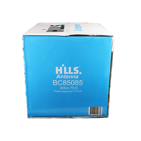 Hills Antenna BC85085 RG6 FTA/SAT Quad Shield 305m Box - BC85085