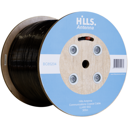 Hills Antenna High Quality 50 Ohm LL400 Low Loss Coaxial Cable - 305M Roll - BC85204