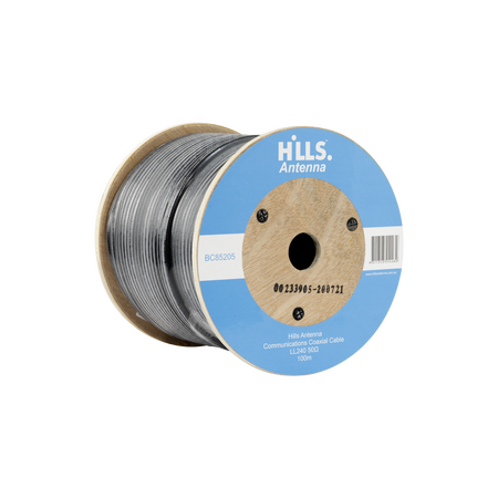 Hills Antenna High Quality 50 Ohm LL240 Low Loss Coaxial Cable - 100M Roll - BC85205