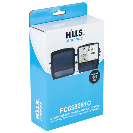 Hills Antenna FC658261C Q-Amp 4G Masthead Amplifier with PSU6F - FC658261C