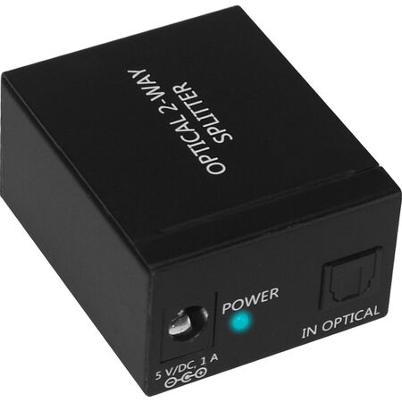 ProquipDigital 2 Way Digital Optical Audio Splitter - 17HOPSP12