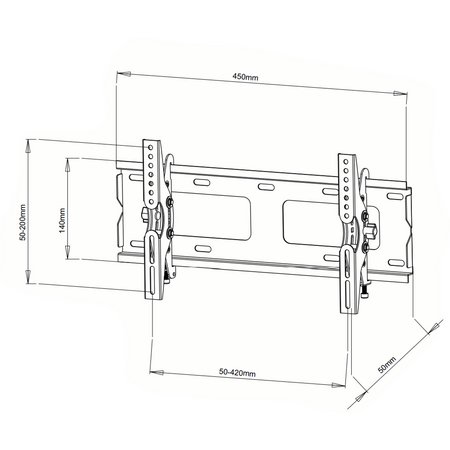 Digitek 13" - 37" Tilt Universal LCD Bracket - 45KG - 22PLB101