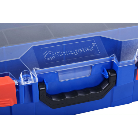 StorageTek Case Large ABS Lid c/w dividers-Blue - 33STL-BL