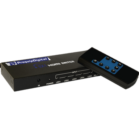 ProquipDigital 5 in 1 Out HDMI Switch with IR Remote Control - 17HDMI5