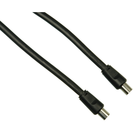 Digitek 1.8M Pal Male to Pal Male Quad TV Fly Lead - Black - 06A18MQB