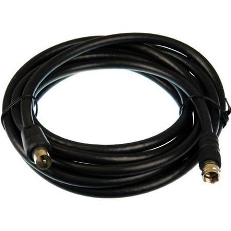 Digitek 3M F Type Male to Pal Male Quad Fly Lead - Black - 06A33MQB