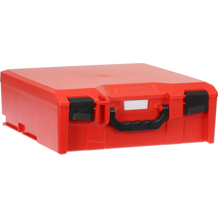 StorageTek Case Large ABS Lid c/w dividers-Red with Black Clasps - 33STL-RD