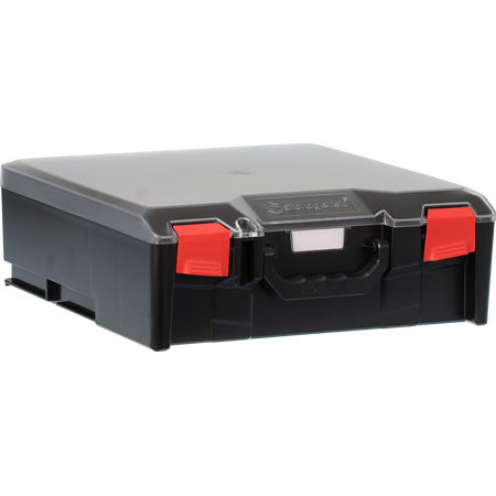 StorageTek STLC-BK Case Large Clear PC Lid c/w dividers-Black - 33STLC-BK