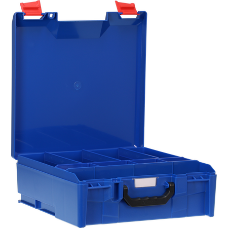 StorageTek Case Large ABS Lid c/w dividers-Blue - 33STL-BL