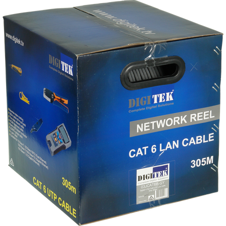 Digitek CAT6 4 Pair Data Cable UTP 305M Box - Grey - 03JCAT6B-GY