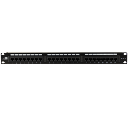 Datatek 24 Port CAT6 Rack Mountable Patch Panel - 23MDPP246