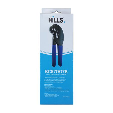 Hills Antenna BC87007B  RG6/59/11 Hex Crimp Tool Box - BC87007B