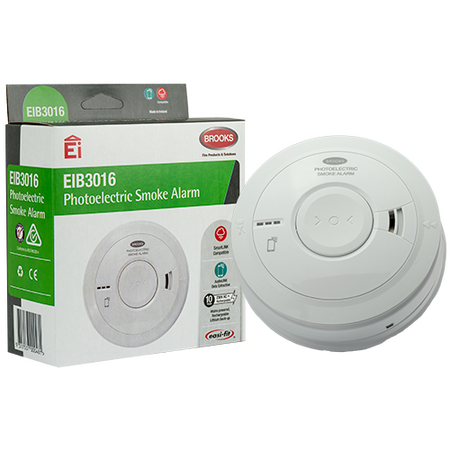 Photoelectric 230-volt Smoke Alarm with 10-year lithium battery back-up - EIB3016