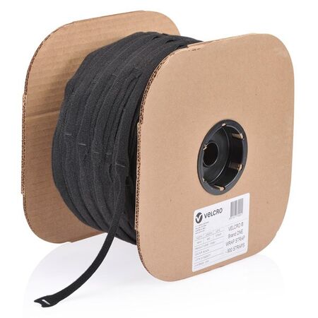 ONE-WRAP STRAPS BLACK 19mm x 200 mm [900] ROLL