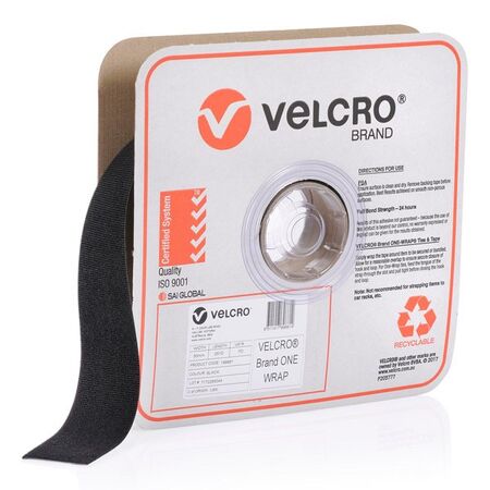 ONE-WRAP CONTINUOUS BLACK 50mm x 22.8m ROLL