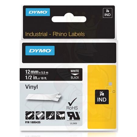 VINYL TAPE, BLACK 12mm x 5.5m