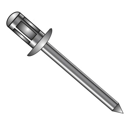 RIVETS, C/BOND STL STEM 4-1/3 PK [100] A/GREY / WINDSPRAY