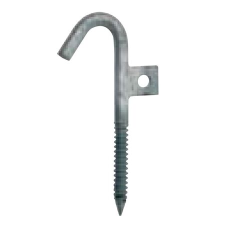 J HOOK COACH SCREW C/W EARTH TAG, M12 x 150mm J HOOK COACH SCREW C/W EARTH TAG, M12 x 150mm