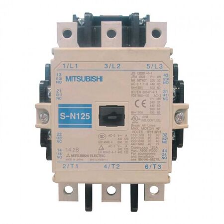 AC CONTACTOR 2NO 2NC AUX AC3 120A 60KW SN 125 240V