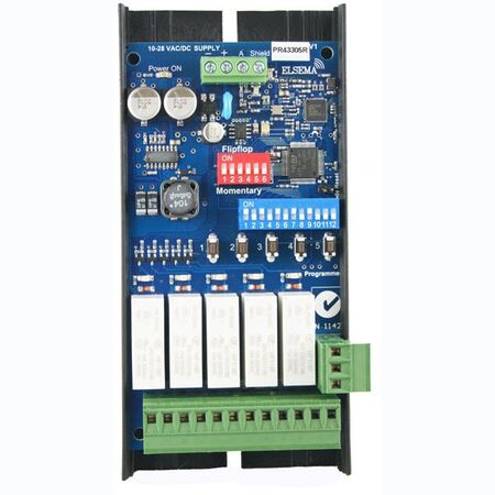 PENTA RECEIVER WITH RELAY 5 FREQUENCIES 433MHz 5 CHANNEL