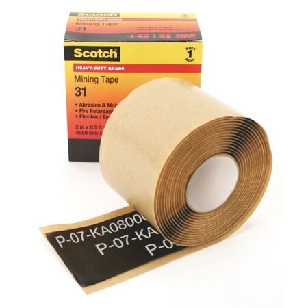 TAPE, HEAVY DUTY MINING 31 SCOTCH, 50mm x 2.5m BLACK