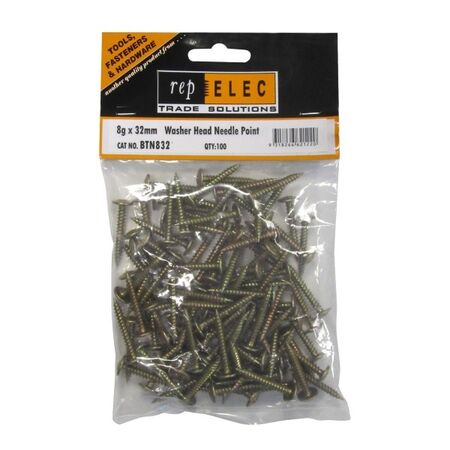 SCREW BUTTON HD N/P 8G x 32mm [100]