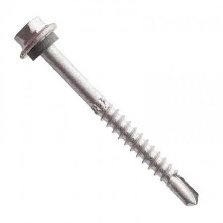 SCREW, METAL TEK 14G x 68mm HEX HEAD WITH SEAL CL4 [1000]