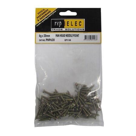 SCREW PAN HD N/P 6G x 20mm [100]