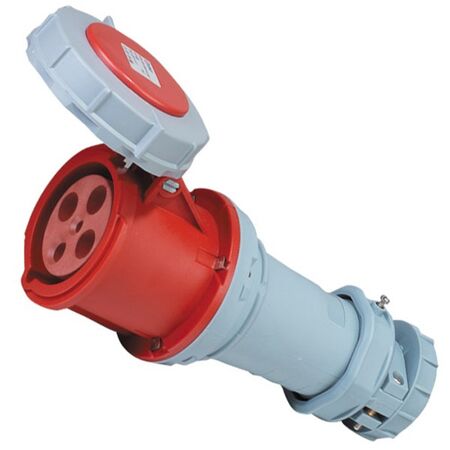 SOCKET,EXTENSION, IEC309, IP67 4 PIN, 400V, 63A, 6H
