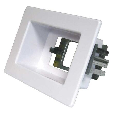 RECESSED WALL POINT, SINGLE WHITE