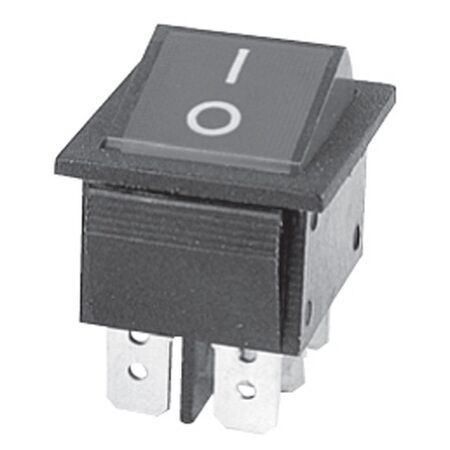 ROCKER SWITCH ON-OFF DPST 15A 4 PIN, LARGE