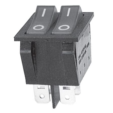 ROCKER SWITCH, ON-OFF DPST 15A 4 PIN, ILLUMINATED