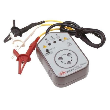 PHASE ROTATION TESTER WITH FUSED TEST LEADS