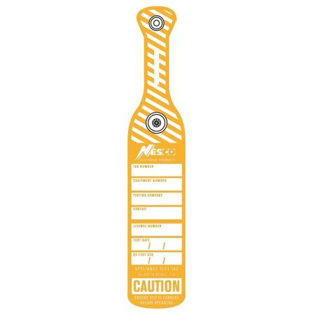 TEST TAG INDUSTRIAL PUSH CLIP COLOUR YELLOW [75]