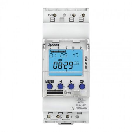 TIME SWITCH, DIGITAL 240VAC 1CH, 2 MOD, ON-OFF, PULSE, CYC