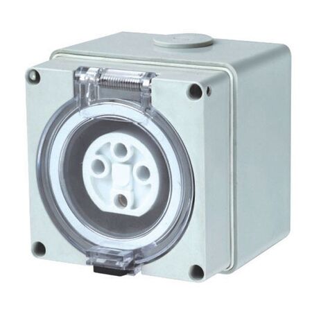 FIXED SOCKET, 5 PIN 20A, ROUND IP66 SERIES