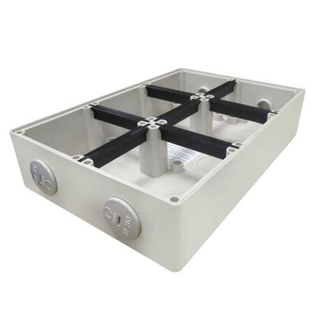 MOUNTING BASE, 6 GANG IP66 SERIES