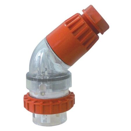 EXTENSION PLUG, ANGLED 5 PIN 20A, ROUND, IP66 SERIES