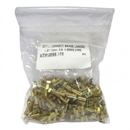 QUICK CONNECT, BRASS, LANCED 6.3/0.8mm, 0.6-1.5mm2 [150]