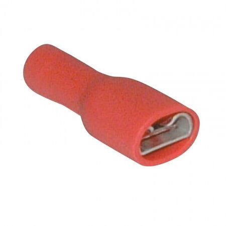 TERMINAL FULLY INSULATED QC RED 6.3 x 0.8 TAB DG [50]