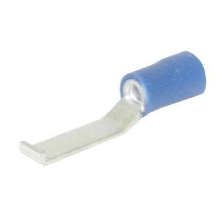 TERMINAL LIP BLADE BLUE 4.6mm DG LONG [100]