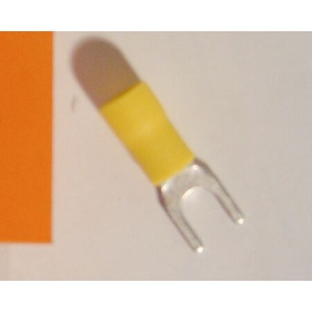 TERMINAL FORK SPADE YELLOW SG M6 STUD [50]