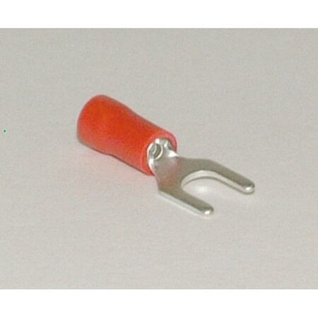 TERMINAL FORK SPADE RED DG M5 STUD SHORT [100]