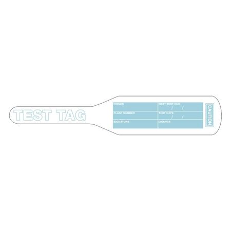 TEST TAGS, BAT STYLE WHITE (JUL~DEC) [100]