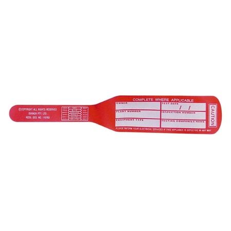 NSW T/TAGS, BAT STYLE RED (JAN & SEPT) [100]