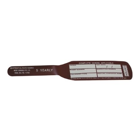 NSW T/TAGS, BAT STYLE BURGUNDY (5 YEARLY) [100]