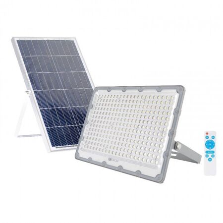 LED 25W SOLAR FLOODLIGHT C/W SOLAR PANEL & CABLE 4500lm