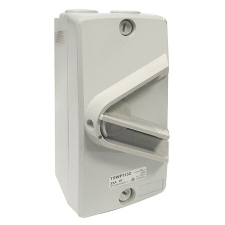 ISOLATOR 1 POLE 240V 32A IP66 WEATHERPROOF