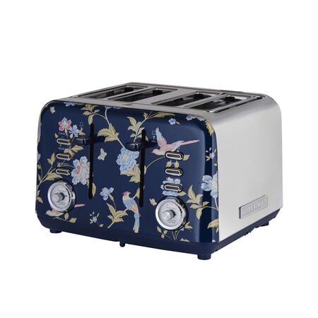 Laura Ashley 4 Slice Toaster - Elveden Navy - SBT583BS